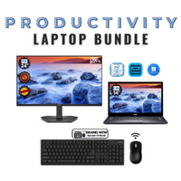 Dell Latitude 7480 FHD 14" Laptop Bundle i7-6600U 256GB SSD 16GB RAM + NEW 24" Monitor