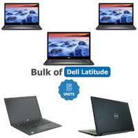 Bulk of 5x Dell Latitude 7480 FHD 14" Laptop i7-6600U 2.6GHz 256GB SSD 16GB RAM Windows 11