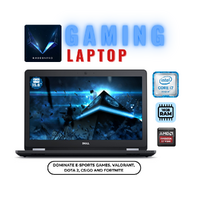 Dell Latitude E5570 FHD 15" Gaming Laptop i7-6600U 16GB 256GB SSD AMD R7 M360 - Windows 11 image