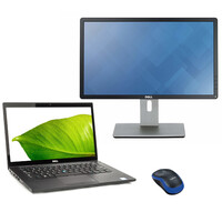 Dell Latitude 7480 14" Laptop Bundle i7-6600U 2.6GHz 8GB RAM 256GB + 22" FHD Monitor image