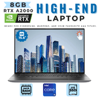 Dell Precision 5570 15" 4K Touch Laptop i9-12900H 14-Core 64GB RAM 8GB RTX A2000 Windows 11 image