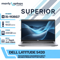 Dell Latitude 5420 14" FHD Touch Laptop i5-1135G7 256GB SSD 16GB RAM Windows 11 image