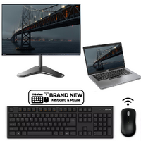 Dell Latitude 5410 14" Bundle Laptop i5-10310U 4.4Ghz 256GB 16GB RAM + 24" Monitor image