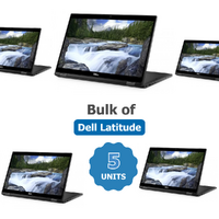Bulk of 5x Dell Latitude 7390 13.3" 2-in-1 FHD Laptop i5-8350U up to 3.6GHz 8GB RAM 256GB Win11 4G LTE image