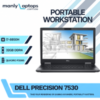 Dell Precision 7530 15" FHD Laptop i7-8850H 512GB SSD 32GB RAM 4GB Quadro P2000 - Windows 11