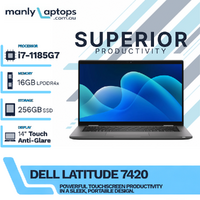 Dell Latitude 7420 14" Touchscreen Laptop i7-1185G7 10-Cores 256GB SSD 16GB RAM - Windows 11