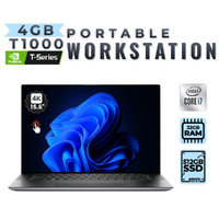 Dell Precision 5550 15" 4K Touch Laptop i7-10850H 6Core 32GB 512GB SSD 4GB T1000 - Mobile Workstation
