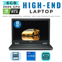 Dell Precision 7540 15" 4K Gaming Laptop i7-9850H 6-Core 512GB 32GB RAM RTX 3000 image