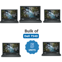 Bulk of 5x Dell 7540 15" Gaming Laptop i7-9850H 6-Core 2.6GHz 512GB 32GB RAM RTX 3000 image