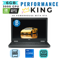 Dell Precision 7540 15" 4K Gaming Laptop i7-9850H 6-Core 512GB 64GB RAM RTX 3000 image