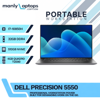 Dell Precision 5550 15" Laptop i7-10850H 6-Cores 512GB 32GB RAM 4GB Quadro T2000 - Mobile Workstation image