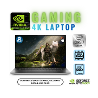 Dell XPS 9500 15" 4K Touch Gaming Laptop i7-10750H 6-Cores 32GB RAM 4GB GTX 1650ti Windows 11 image
