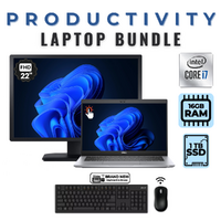 Dell Latitude 5320 13" Touch Laptop Bundle i7-1185G7 1TB 16GB RAM + 22” Monitor