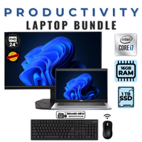 Dell Latitude 5320 13" Touch Laptop Bundle i7-1185G7 1TB 16GB RAM +NEW 24" 120Hz Monitor image