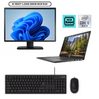 Dell Latitude 3520 15" FHD i5-1135G7 4.2GHz 256GB 16GB Windows 11 + 22" Monitor image