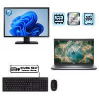 Dell Latitude 5430 14" Laptop Bundle i7-1265U 10-Core 16GB 256GB Windows 11 + 22" Monitor image