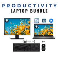 Dell Latitude 5400 14" FHD Touch Laptop Bundle i7-8665U 256GB SSD 16GB RAM + 24" Monitor image
