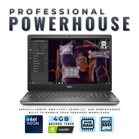 Dell Precision 7550 15" Laptop Xeon W-10855M 6-Cores 64GB RAM 4GB Quadro T2000 - Windows 11 Mobile Workstation image