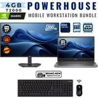 Dell Precision 7550 15" Laptop Bundle Xeon W10855M 32GB RAM QuadroT2000 +NEW 27" 200Hz Monitor