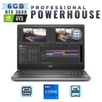 Dell Precision 7550 15” Touch Gaming Laptop i7-10850H 1TB 32GB RAM 6GB RTX 3000 image