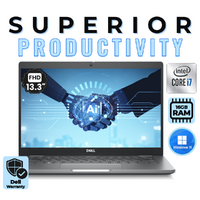 Dell Latitude 5340 13" Laptop i7-1365U 10-Cores 256GB 16GB RAM Windows 11 - WTY Sept 2027
