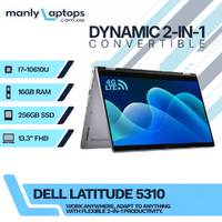 Dell Latitude 5310 13" FHD 2-in-1 Laptop i7-10610U 16GB RAM 256GB LTE Windows 11
