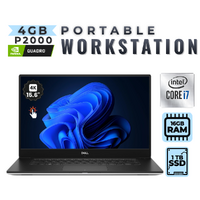 Dell Precision 5530 15" 4K Touch Laptop i7-8850H 1TB 16GB RAM 4GB Quadro P2000 - Mobile Workstation image