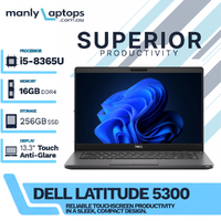 Dell Latitude 5300 13" Touch Laptop i5-8365U 4.10GHz 16GB RAM 256GB - Windows 11 image
