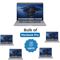 Bulk of 5x Apple MacBook Pro 16" A2141 (2019) i7-9750H 6-Core 2.6GHz 16GB RAM 512GB 4GB AMD Pro
