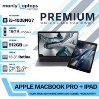 Apple MacBook Pro 13" Space Gray Bundle i5-1038NG7 512GB 16GB RAM + iPad 6th Gen 128GB Space Gray image