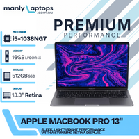 Apple MacBook Pro 13" A2251 Space Gray (2020) i5-1038NG7 16GB RAM 512GB TouchBar - macOS Sequoia