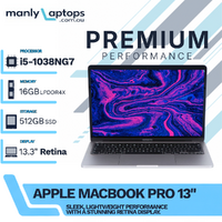 Apple MacBook Pro 13" A2251 (2020) i5-1038NG7 3.8GHz 16GB RAM 512GB SSD TouchBar - macOS Sequoia image