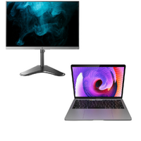 Apple MacBook Pro Bundle 13" A1989 i7-8569U 2.8GHz 512GB 16GB RAM (2019) + 24" Monitor image