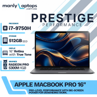 Apple MacBook Pro 16" A2141 Space Gray (2019) i7-9750H 16GB RAM 512GB 4GB 5300M macOS Sequoia