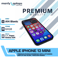 Apple iPhone 12 Mini - 64GB - Black 5.4" A2399 (Unlocked) Smartphone image