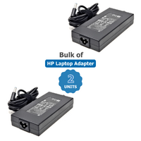 Bulk of 2x Genuine HP 120W Laptop Charger 19.5V (6.15A) 4.5mm x 3.0mm Adapter