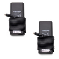 Bulk of 2x Genuine Dell 65W AC Power Adapter (HA65NM190) - 20V (1.7 A) USB-C - DWMDHR 