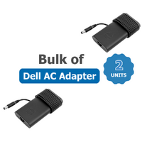 Bulk of 2x Genuine Dell 90W Laptop Charger 19.5v (4.62A) Barrel Type 7.4 x 5.0mm Adapter for Latitude, Precision and more image
