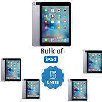 Bulk of 5x Apple iPad 6th Gen 128GB Wi-Fi + Cellular A1954 (Unlocked) 9.7in - Space Grey image