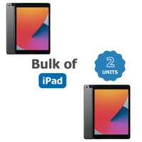 Bulk of 2x Apple iPad 7th Gen A2198 128GB Wi-Fi + Cellular (Unlocked) 10in Space Grey Tablet image