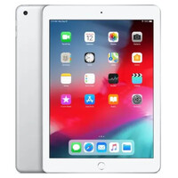 Apple iPad 6th Gen. 128GB, Wi-Fi + Cellular (Unlocked), 9.7in - Silver Tablet