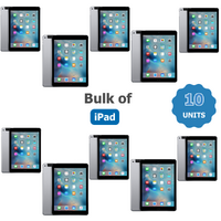 Bulk of 10x Apple iPad 6th Gen. 32GB Wi-Fi + Cellular A1954 (Unlocked) 9.7in Space Grey image