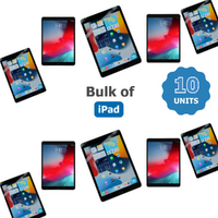 Bulk of 10x Apple iPad 9th Gen (A2604) 10.2" 256GB, Wi-Fi + Cellular - Space Grey Tablet  - Boxed image
