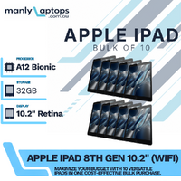 Bulk 10x Apple iPad 8th Gen - 32GB - Space Gray 10.2