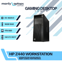 HP Z440 Gaming Desktop E5-1603v3 2.80GHz 1TB SSD 16GB RAM 4GB NVIDIA GTX 1050Ti image