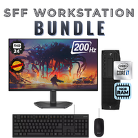 HP Z2 G4 SFF Workstation Desktop i7-8700 6-Cores 16GB RAM 256GB SSD + 24