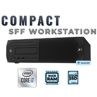 HP Z2 G4 SFF Workstation Desktop i7-8700 6-Cores 64GB RAM 512GB SSD - Windows 11 image