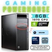 HP Z440 Desktop Gaming Tower Xeon E5-1620v3 3.6GHz 512GB SSD 32GB RAM 8GB GTX 1070 image