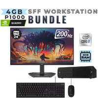 HP Z2 G4 SFF Workstation i7-8700 32GB RAM 512GB SSD 1TB HDD 4GB P1000 +24