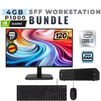 HP Z2 G4 SFF Workstation i7-8700 32GB RAM 512GB SSD 1TB HDD 4GB P1000 +27